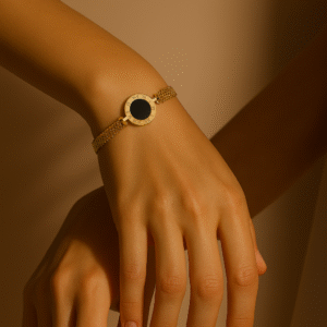 Bracelet Jonc Doré - Acier Inoxydable